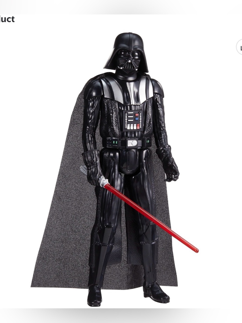Star Wars Darth Vader Figure - Black with Red Lightsaber